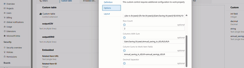 CSV import