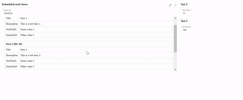 Embedded item details